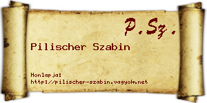 Pilischer Szabin névjegykártya